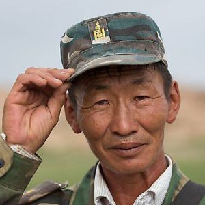 This is Batsaikhan - local protected area ranger of Baga Gazriin Chuluu in Mongolia's middle Gobi