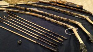 Mongolian bows and arrows used in Mongolian archery