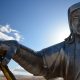 A close up of the Genghis Khan Statue, Mongolia