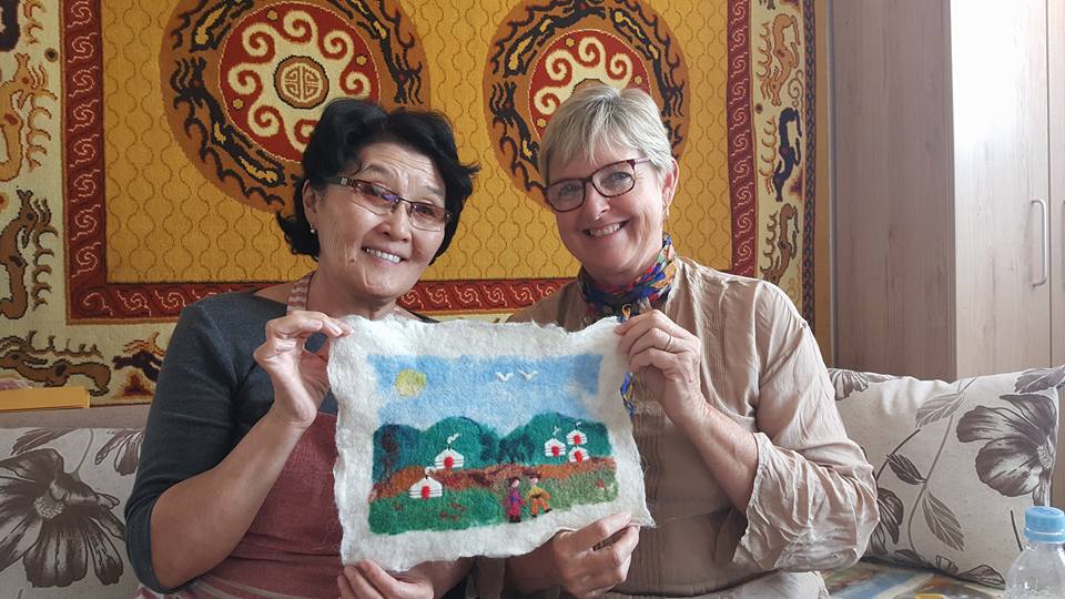 Erdenetsetseg - member of the International Feltmakers Association during one of our Mongolia day trip experiences