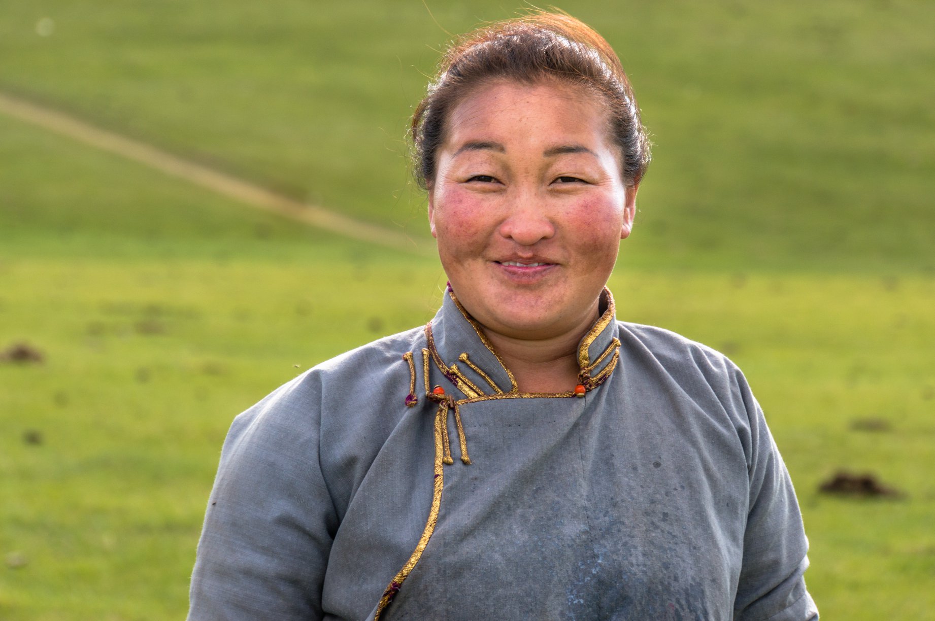 Mongolian woman during Mongolia women only tour