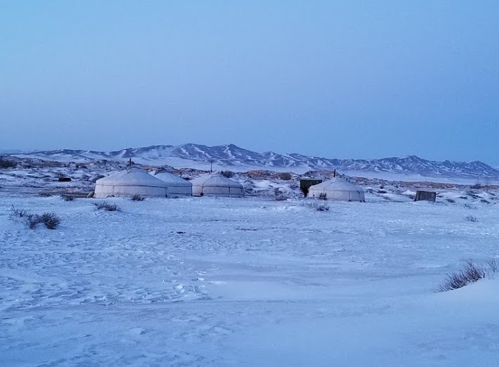Khogno Khan Nature Reserve during our Modern Nomads Mongolia winter tour