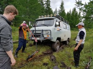 Furgon van in our self-driving guide to Mongolia