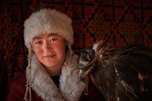 Kazakh Eagle Huntress