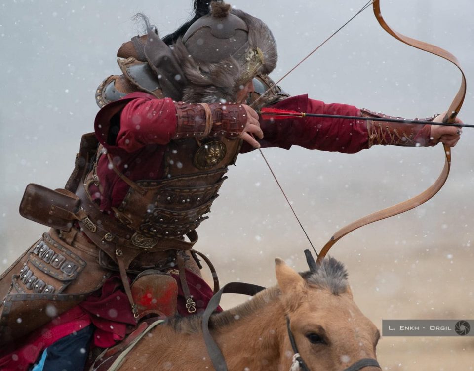 Mongolian horseback archery