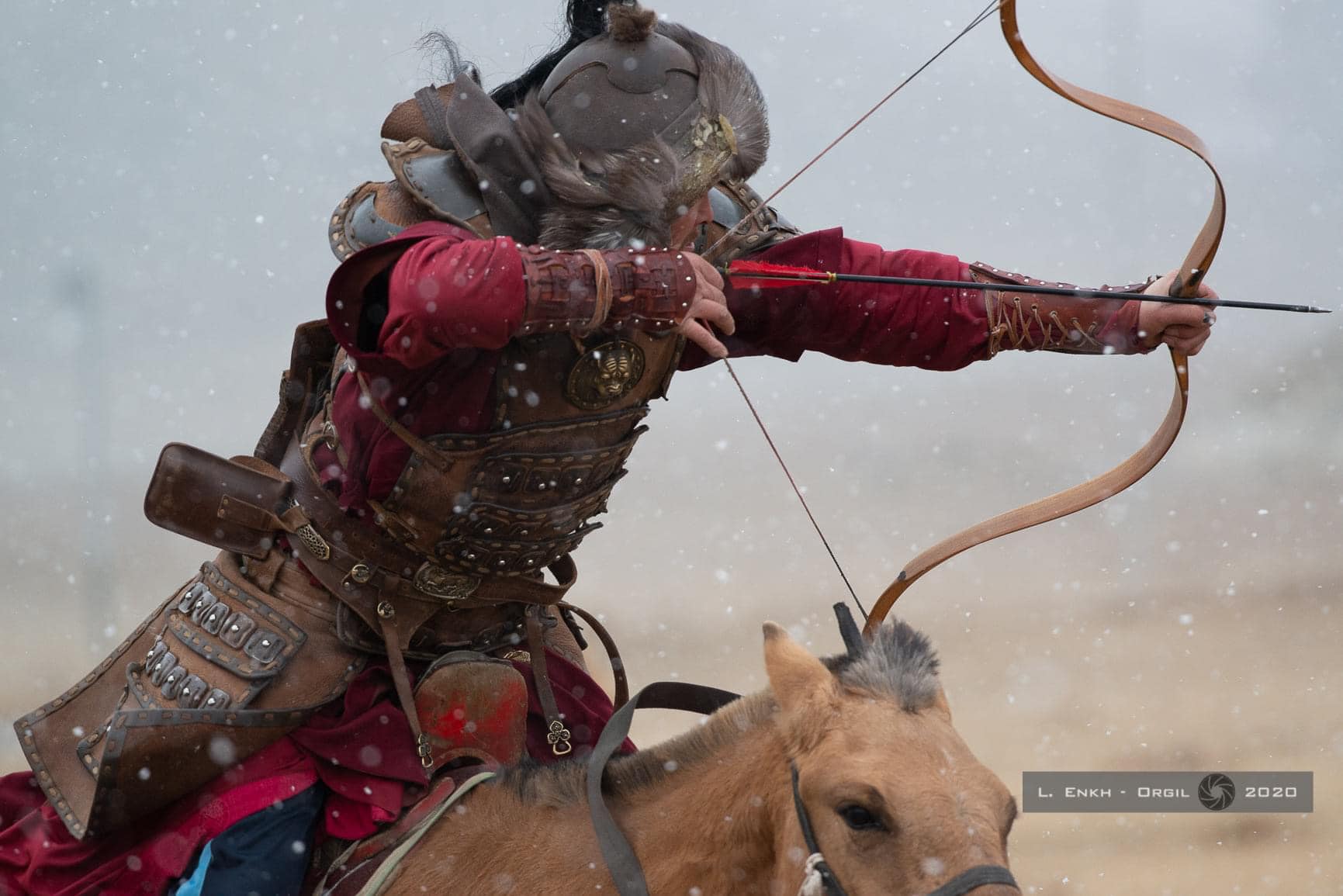 Mongolian horseback archery
