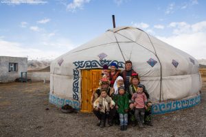 Kazakh family Mongolia