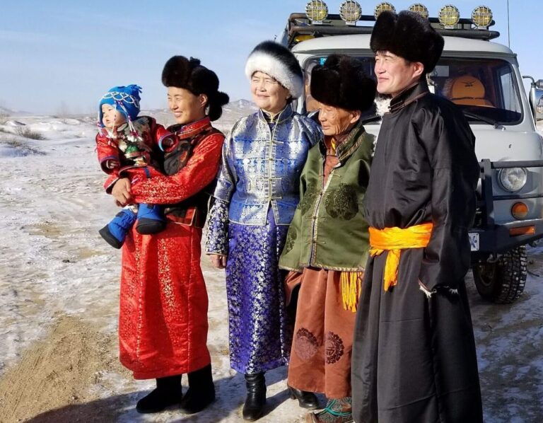 Herding family Mongolia