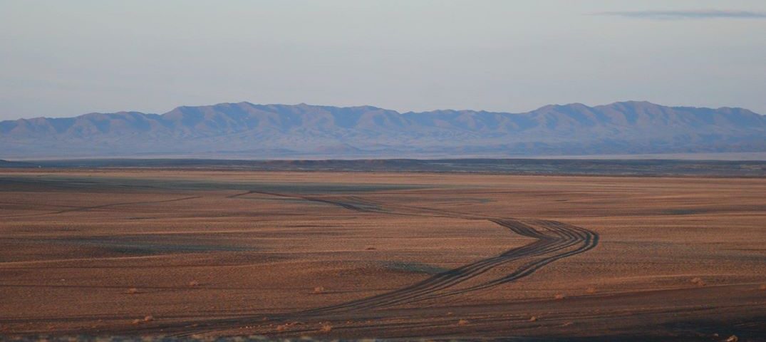 Mongolian dirt road