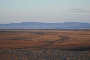 Mongolian dirt road in our self-drive guide to Mongolia