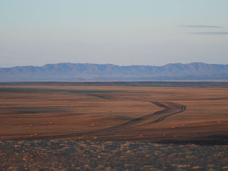 Mongolian dirt road