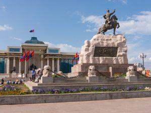 Sukhbaatar Square, panoramic views of Ulaanbaatar