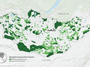 Nature Conservancy Protected Area Map Of Mongolia 2020