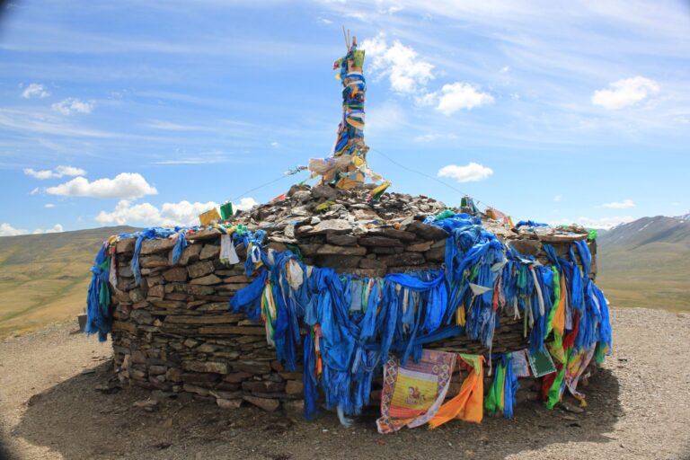 Ovoo in Altai Tavan Bogd National Park
