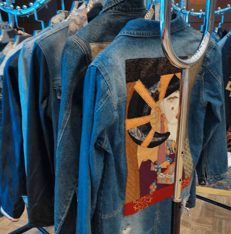 Upcycled jackets - shopping experience in Ulaanbaatar